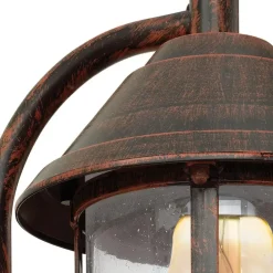 EGLOSanTelmo-Buitenverlichting-Wandlamp-Antiek-Bruin-Helder