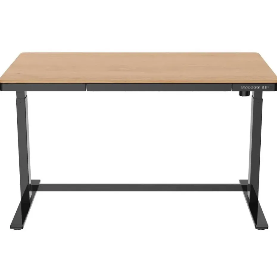 Elektrisch verstelbaar bureau / thuiswerkplek - 140x70 cm - Whitewash eiken - Z