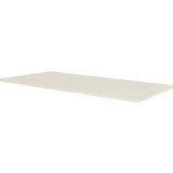 Elektrisch verstelbaar bureau - 140x80 cm - Single motor - Wit / Licht eiken
