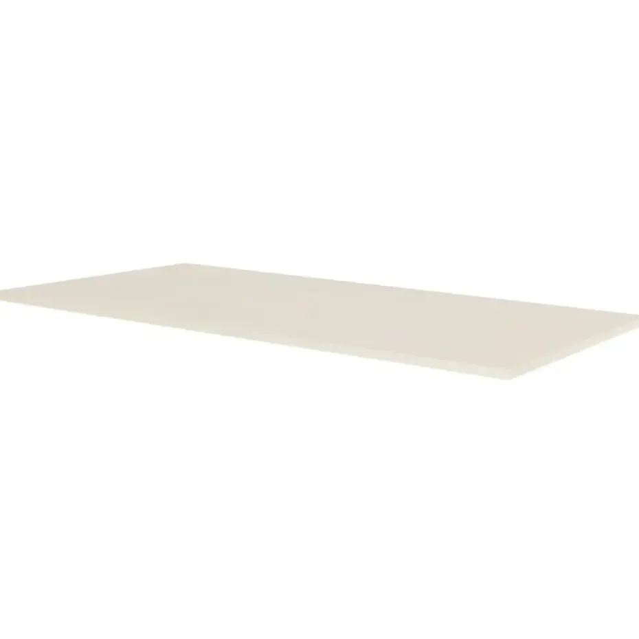 Elektrisch verstelbaar bureau - 140x80 cm - Single motor - Wit / Licht eiken