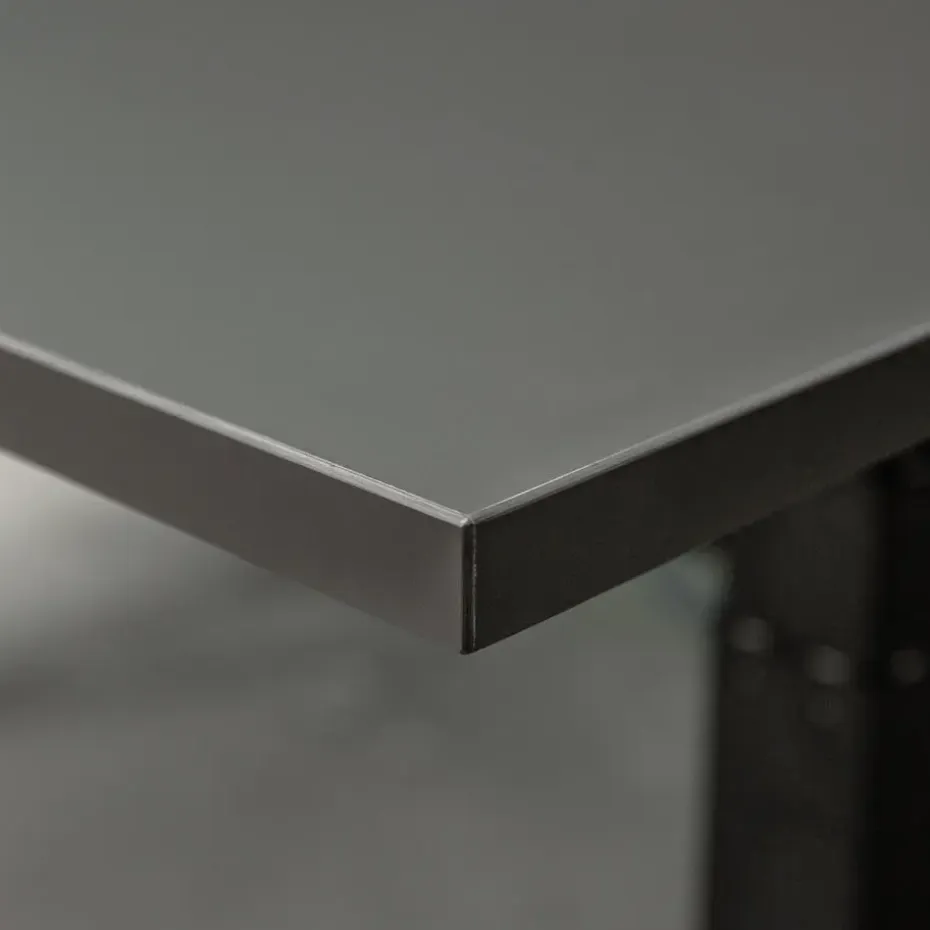 Elektrisch verstelbaar bureau - 160x80 cm - Single motor - Zwart / Antraciet