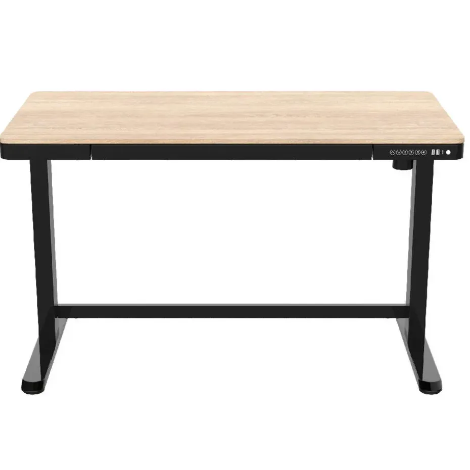 Elektrisch verstelbaar bureau / thuiswerkplek - 120x60 cm - Whitewash eiken - Z