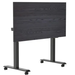 Elektrisch verstelbaar, opklapbaar en verrijdbaar bureau - 180x80 cm - Zwart