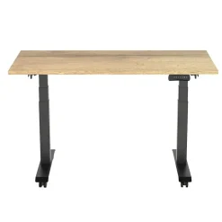 Elektrisch verstelbaar, opklapbaar en verrijdbaar bureau - 180x80 cm - Zwart