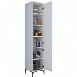 Emob Multifunctionele kast Woody Fashion - 40 x 40 x 199 cm - Wit