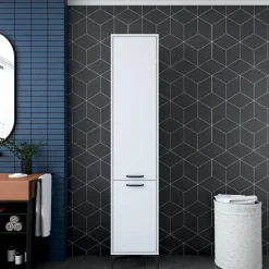 Emob Multifunctionele kast Woody Fashion - 40 x 40 x 199 cm - Wit
