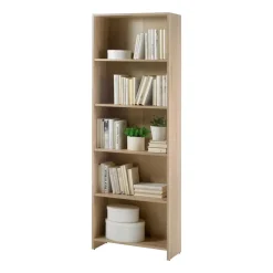 Emob Open boekenkast Bobby - 60 x 24 x 175 cm - Bruin