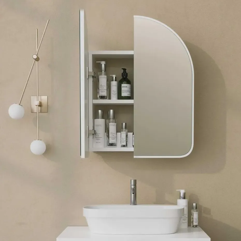 Emob Spiegelkast Woody Fashion - 50 x 12 x 45 cm - Wit