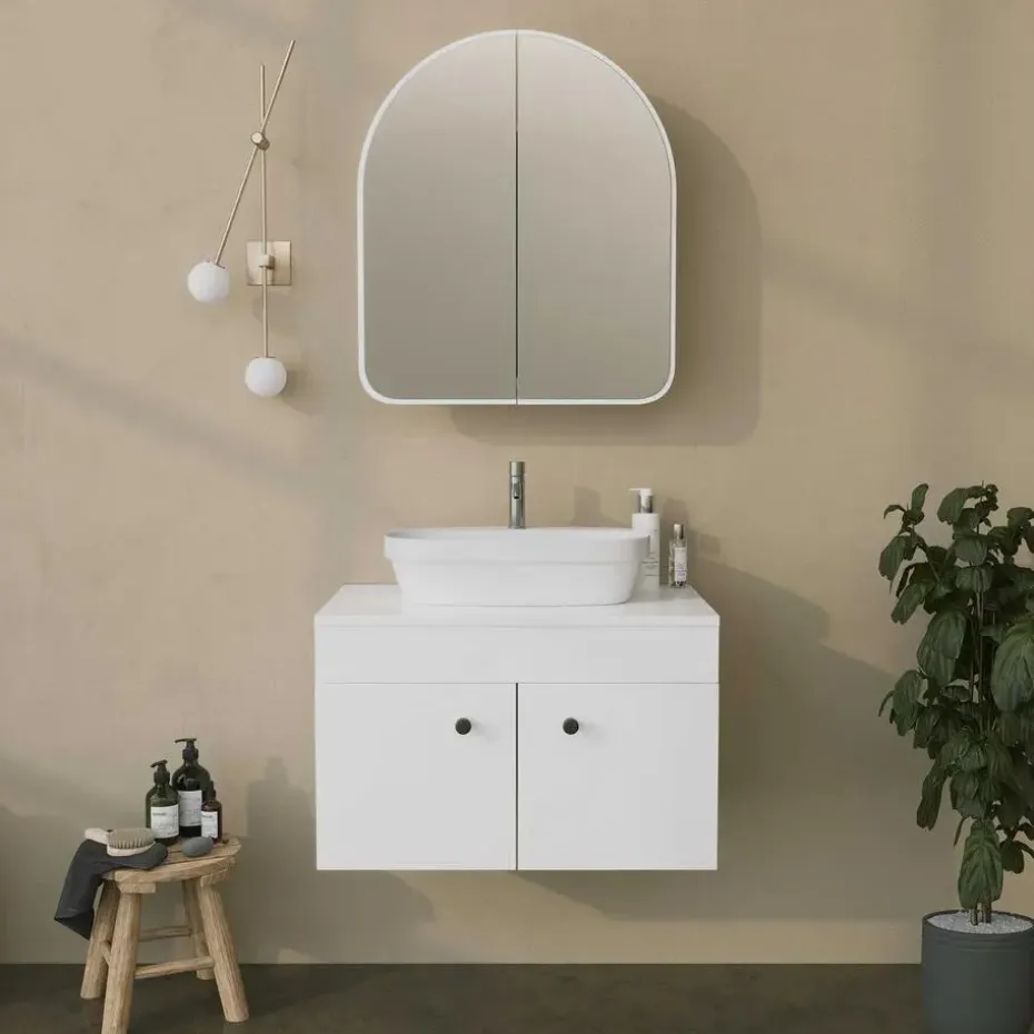 Emob Spiegelkast Woody Fashion - 50 x 12 x 45 cm - Wit
