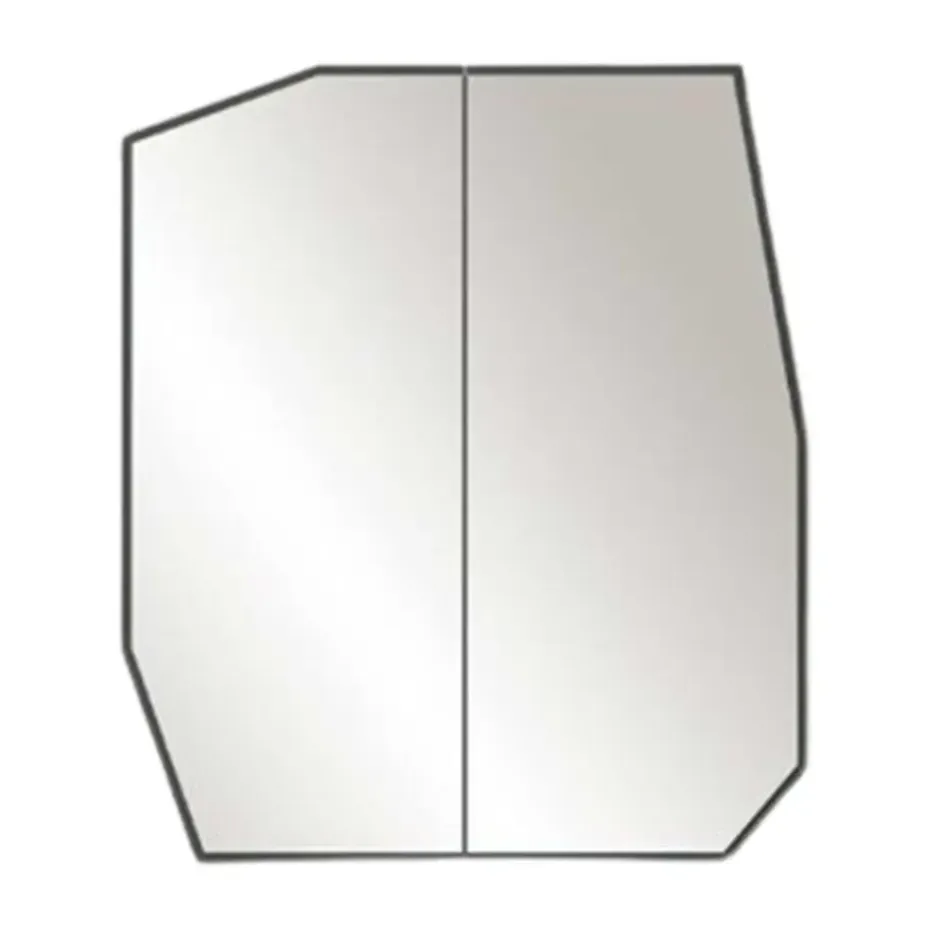 Emob Spiegelkast Woody Fashion - 50 x 12 x 45 cm - Zwart