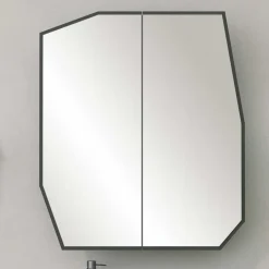 Emob Spiegelkast Woody Fashion - 50 x 12 x 45 cm - Zwart