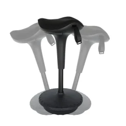 Ergonomische zit-sta kruk / wiebelkruk Ergo - Zwart