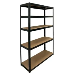 ERRO Stellingkast zwart - 120cm breed - Metalen opbergrek - 176x120x40