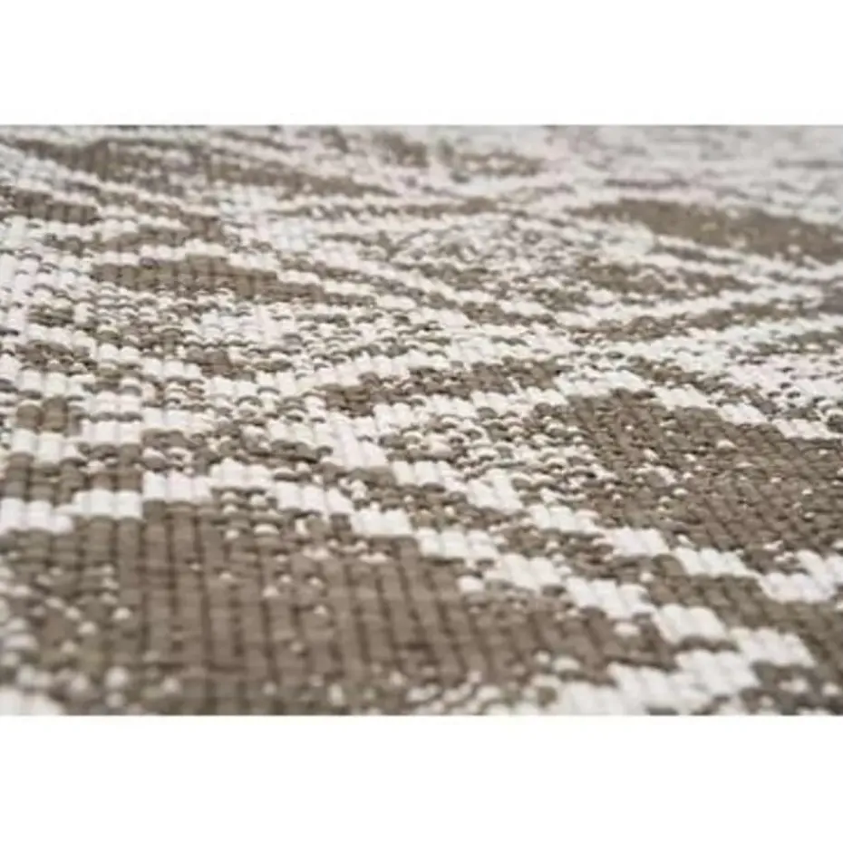 Eva Interior Buiten vloerkleed Frost - Bruin/Wit - 200x290 cm