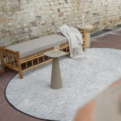 EVA Interior ovaal buitenkleed Dahl zwart - 230 x 160 cm