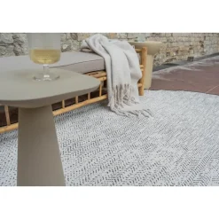 EVA Interior ovaal buitenkleed Dahl zwart - 230 x 160 cm