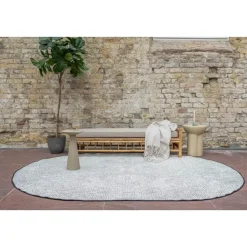 EVA Interior ovaal buitenkleed Dahl zwart - 340 x 240 cm