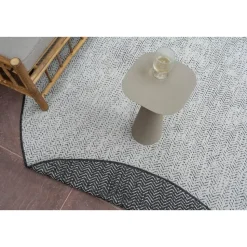 EVA Interior ovaal buitenkleed Dahl zwart - 340 x 240 cm