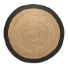 EVA Interior Vloerkleed Jute Rond - Naturel/Antraciet - 160 Ø