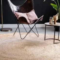 EVA Interior Vloerkleed Jute Rond - Naturel - 240 Ø (L)