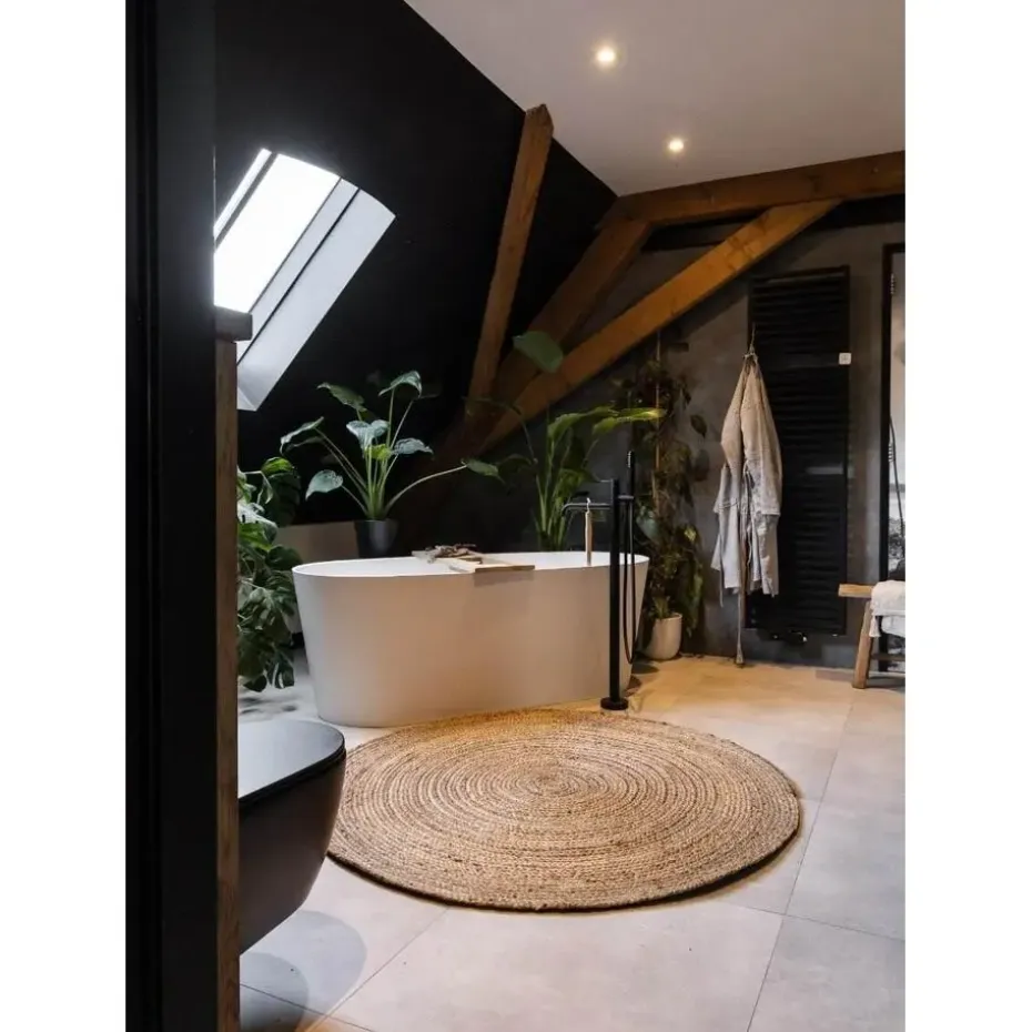 EVA Interior Vloerkleed Jute Rond - Naturel - 240 Ø (L)