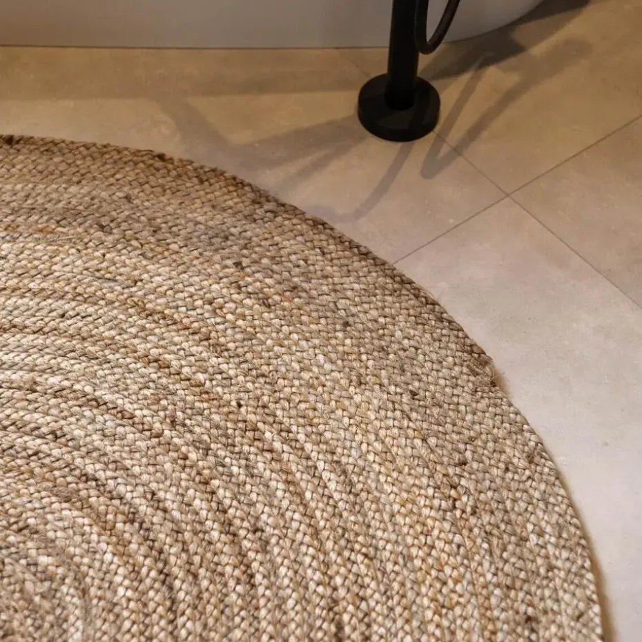 EVA Interior Vloerkleed Jute Rond - Naturel - 240 Ø (L)