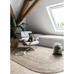 EVA Interior vloerkleed ovaal jute - naturel - 200 x 300 cm