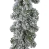 Everlands Dennenslinger - groen -met sneeuw - 270 cm -20 cm breed