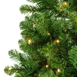 Everlands Kunst Kerstboom met verlichting - 210 cm