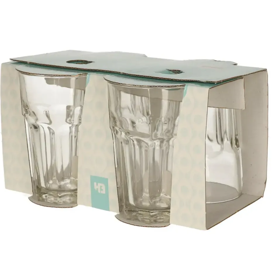 Excellent Houseware Drinkglazen set - 4x - 360ml - water glazen