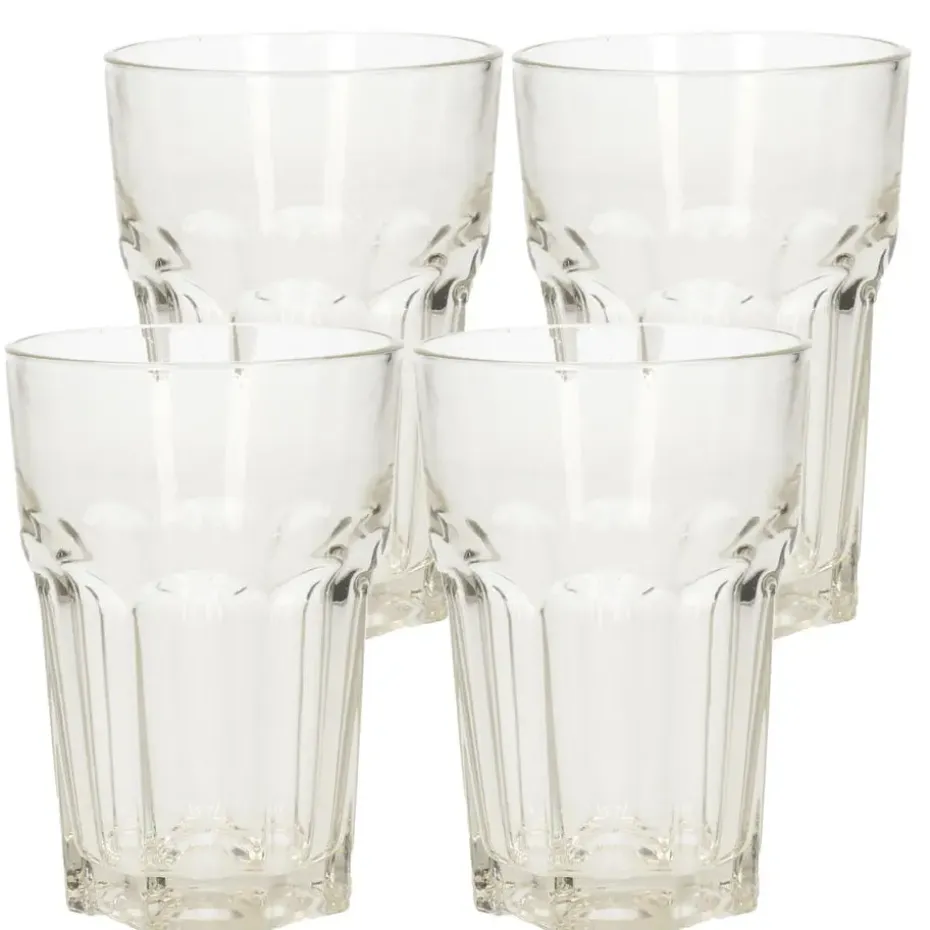 Excellent Houseware Drinkglazen set - 4x - 360ml - water glazen