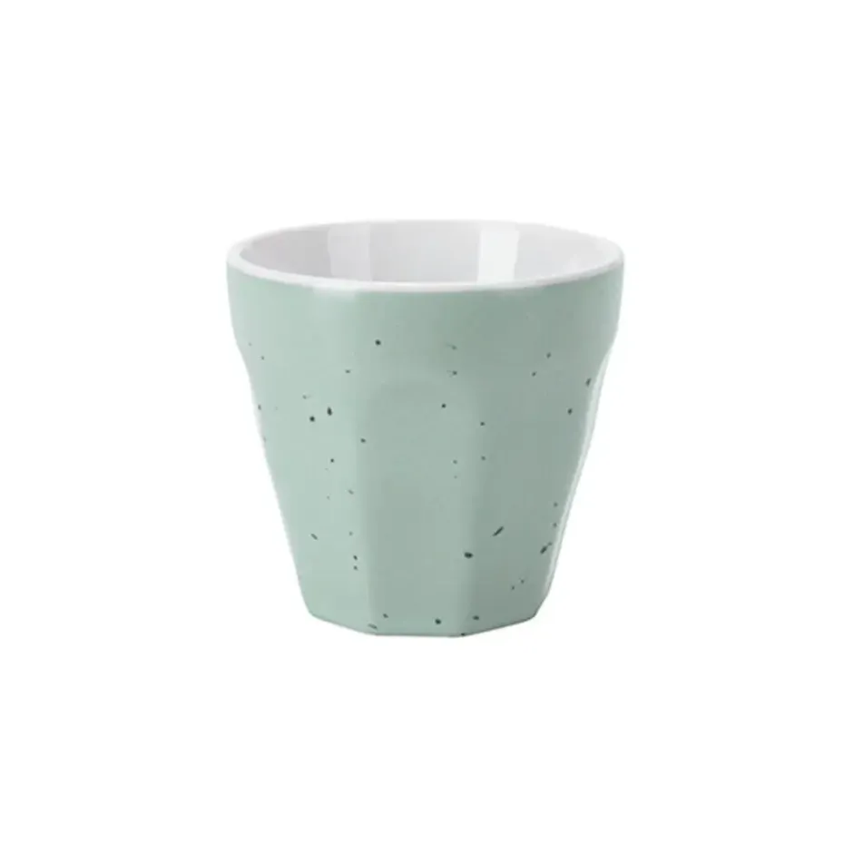 Excellent Houseware Koffiekop - 4x - porselein - 90 ml - gekleurd