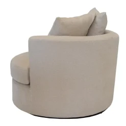 Fauteuil Beige Stof - Zithoogte 45cm - Thony Luxe