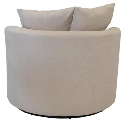 Fauteuil Beige Stof - Zithoogte 45cm - Thony Luxe