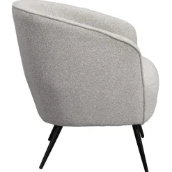 Fauteuil Carlton - bouclé stof - lichtgrijs
