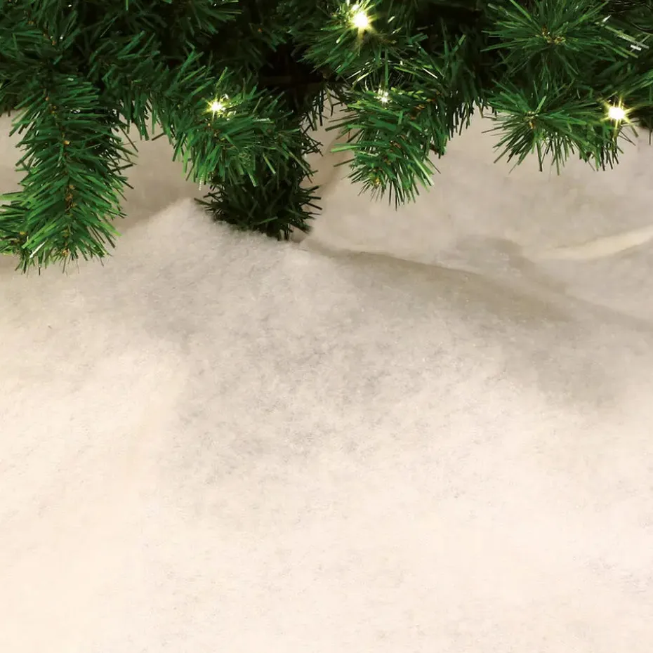 Feeric Christmas kerstboomrok - wit - 100 cm - polyester - rond