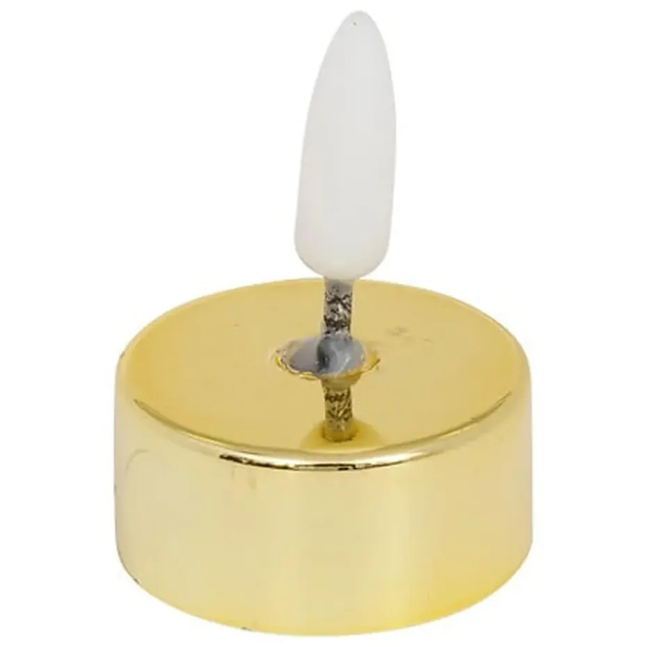 Feeric Lights & Christmas LED waxinelichtjes - 8x - goud glans