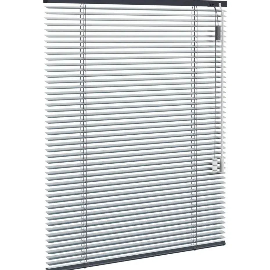 Fenstr aluminium jaloezie 25mm metallic - blauw (35301)