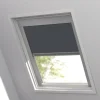 Fenstr dakraamrolgordijn Hamburg verduisterend - antraciet (20048)