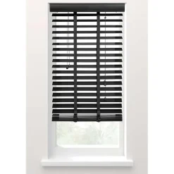 Fenstr jaloezie hout 50 mm zwart - 200x180 cm