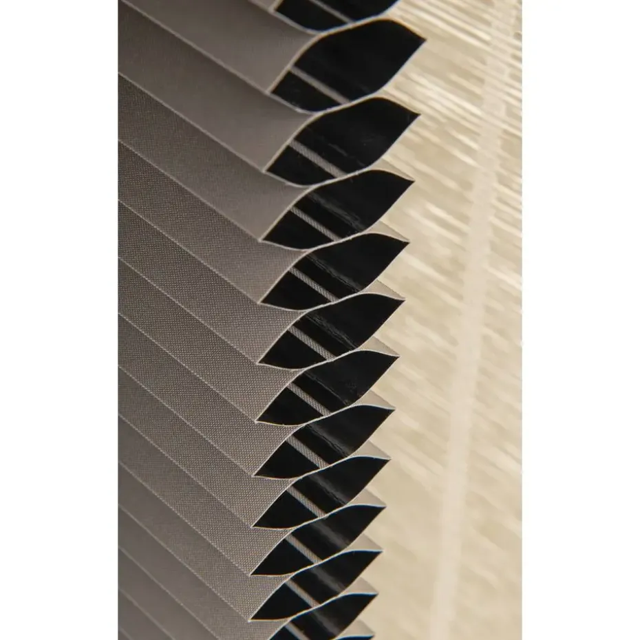 Fenstr plisségordijn Montreal dubbel 25mm verduisterend - taupe (30023)