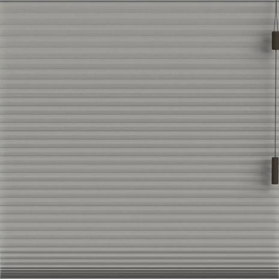 Fenstr plisségordijn Toronto dubbel 25mm lichtdoorlatend - taupe (30018)