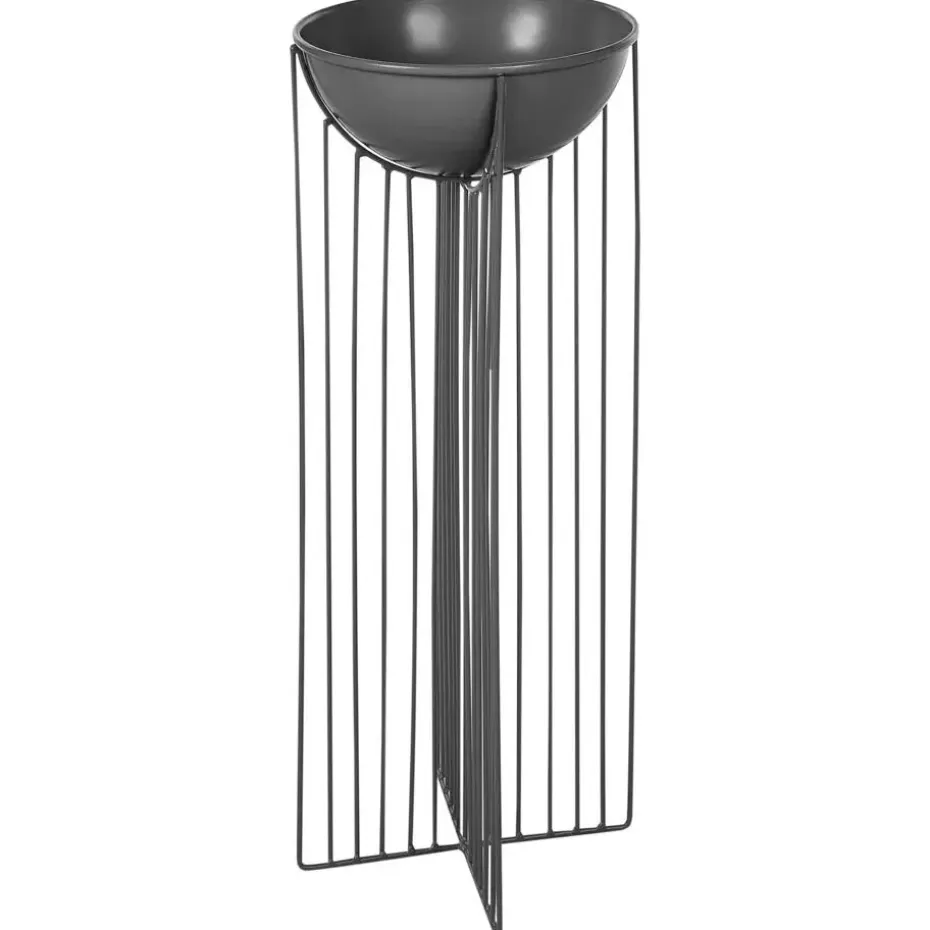 FICARIA - Bloempot set van 2 - Zwart - Metaal