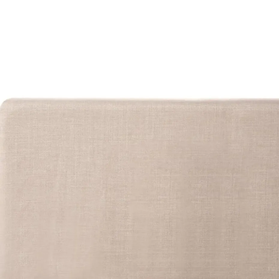 FITOU - Tweepersoonsbed - Beige - 120 x 200 cm - Polyester