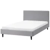 FITOU - Tweepersoonsbed - Lichtgrijs - 120 x 200 cm - Polyester