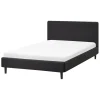 FITOU - Tweepersoonsbed - Zwart - 120 x 200 cm - Polyester