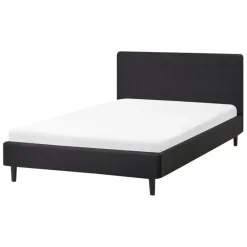 FITOU - Tweepersoonsbed - Zwart - 120 x 200 cm - Polyester