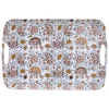5Five Design dienblad van melamine - 39 x 26 cm - flowers print wit