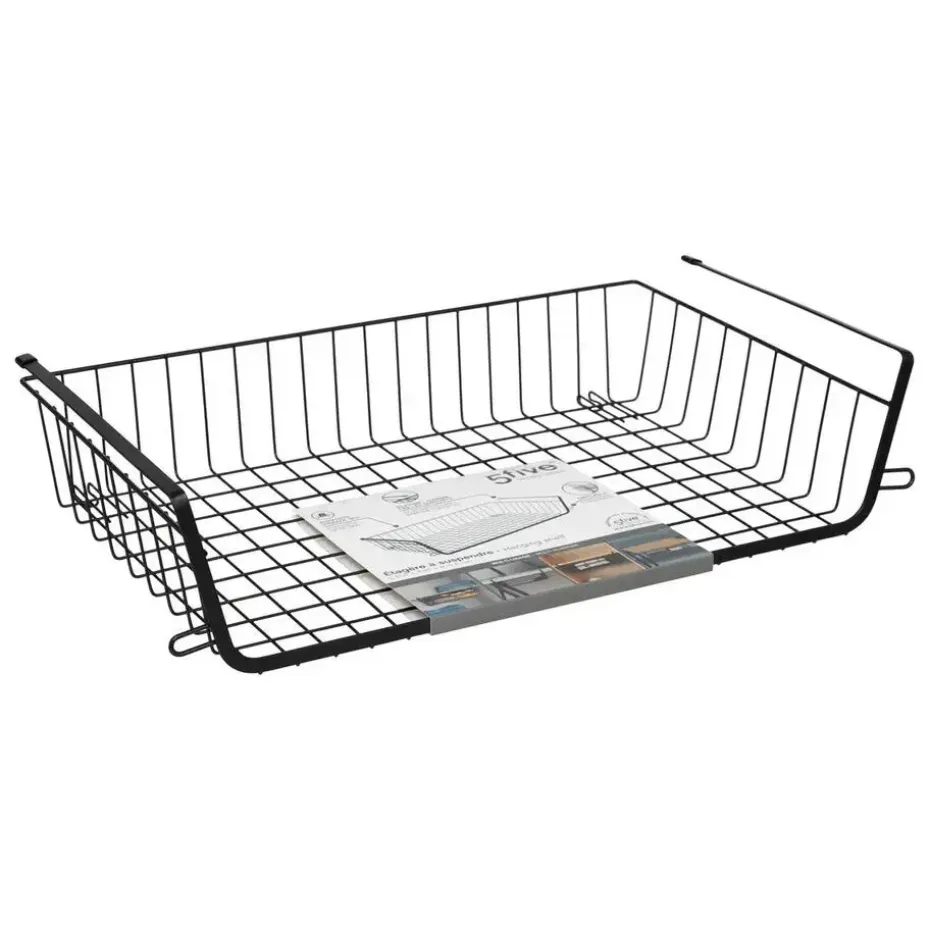 5Five Hangmand voor kast - metaal - 51 x 30 x 11 cm - zwart