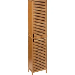 5Five Kolomkast - hoog - 33 x 28 x 168 cm - bamboe - bruin